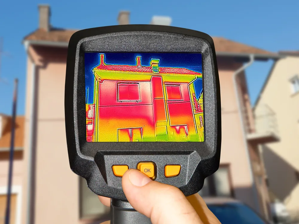 Diagnostic thermique d’un bâtiment avec caméra infrarouge par notre bureau d'études thermiques FRY études.
